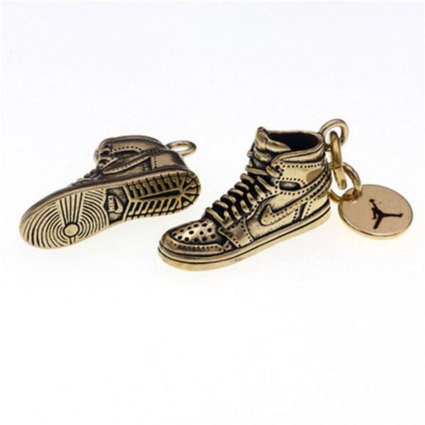 keychains auto interior parts pure copper keychain shoe key ring for car, Silver